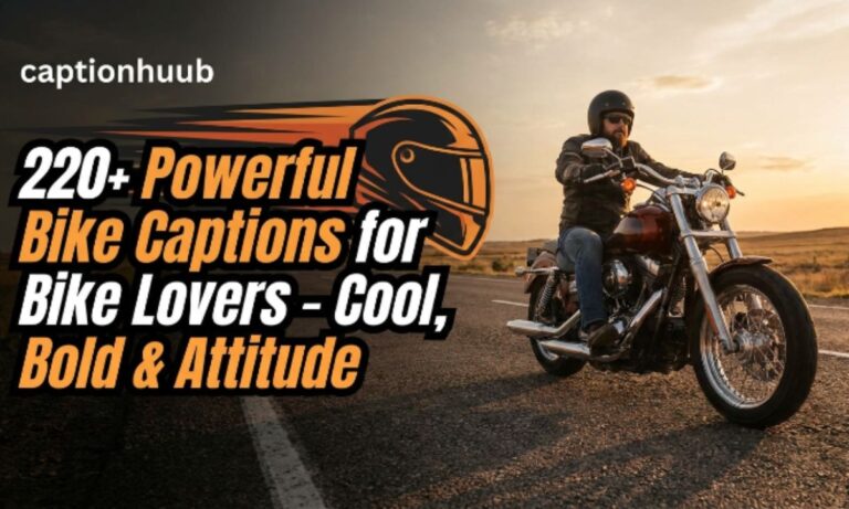 220+ bike captions