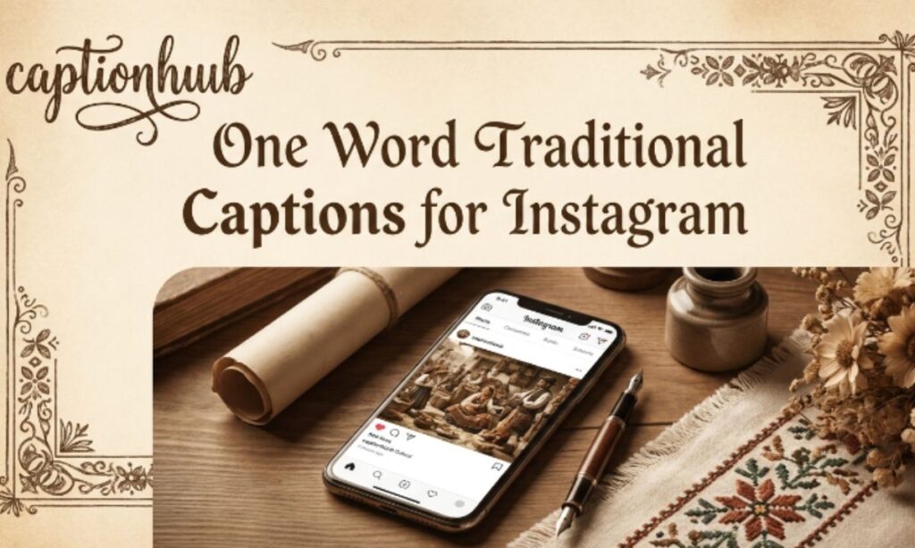 One Word Traditional Captions for Instagram