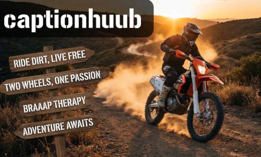 dirt bike caption 