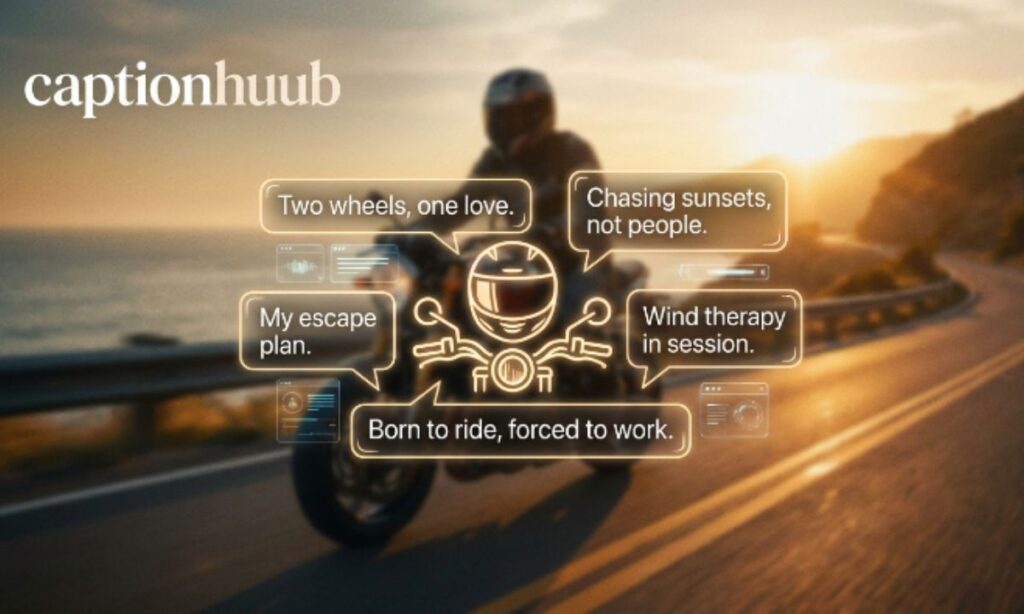 insta caption for bike lover
