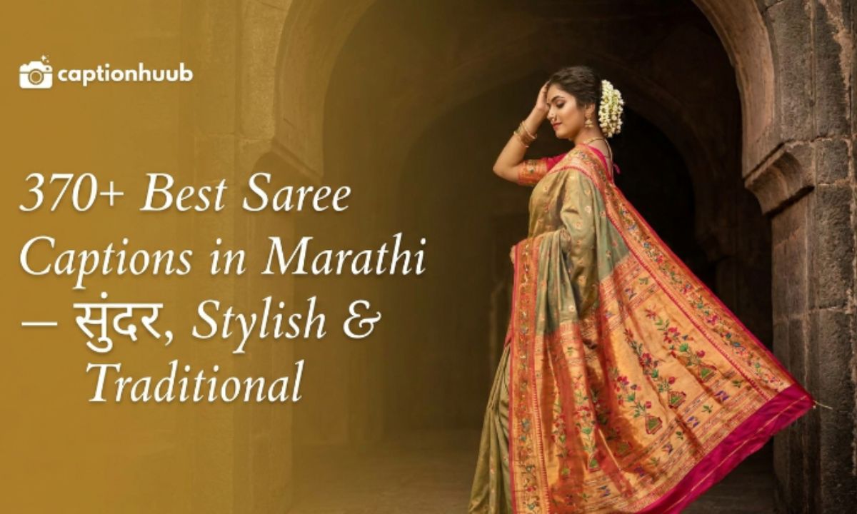 best saree captions