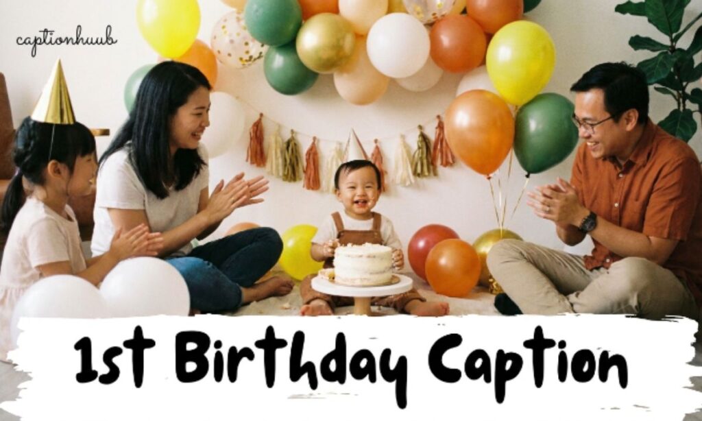 1st Birthday Caption
