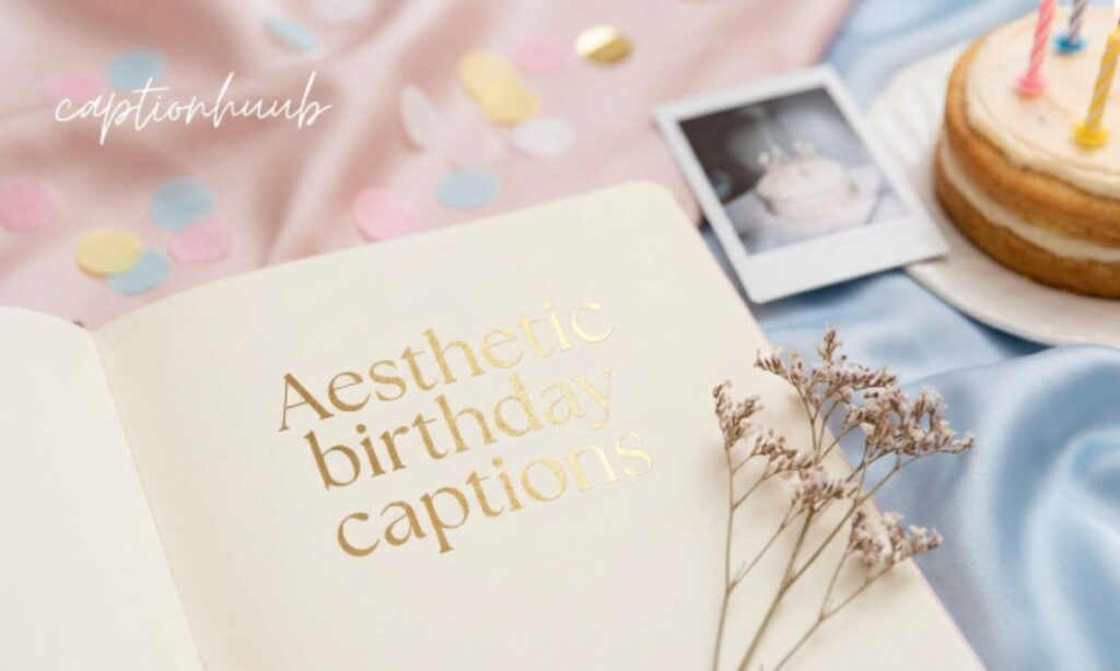 Aesthetic birthday captions