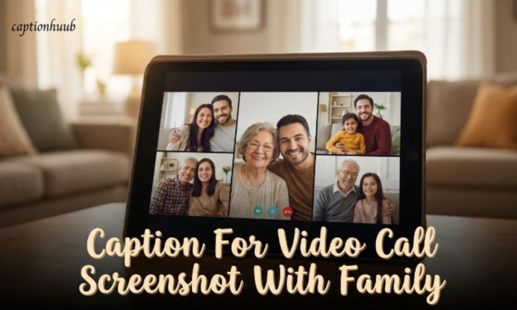 Caption For Video Call Screenshot With Family