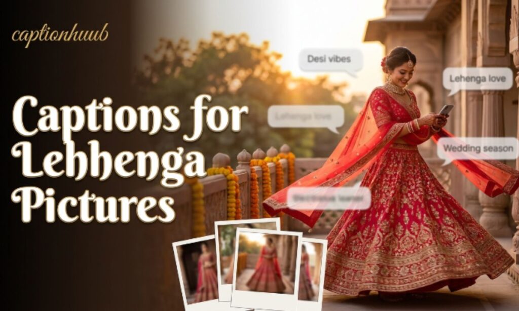 Captions for Lehenga Pictures