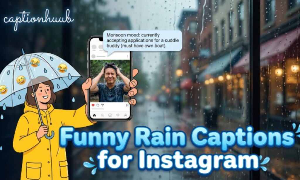 Funny Rain Captions for Instagram