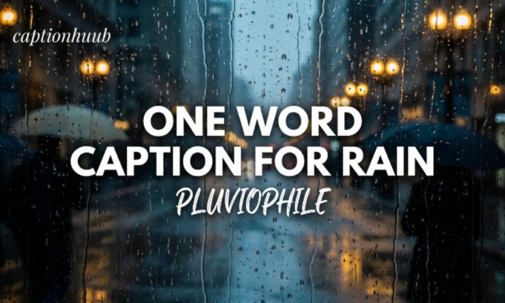 One Word Caption For Rain