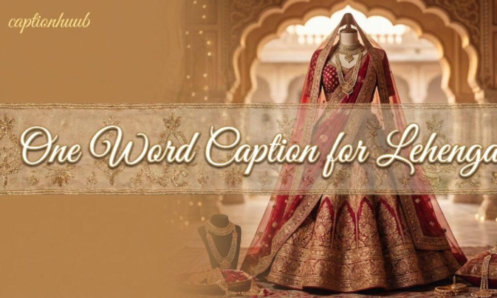 One Word Caption for Lehenga