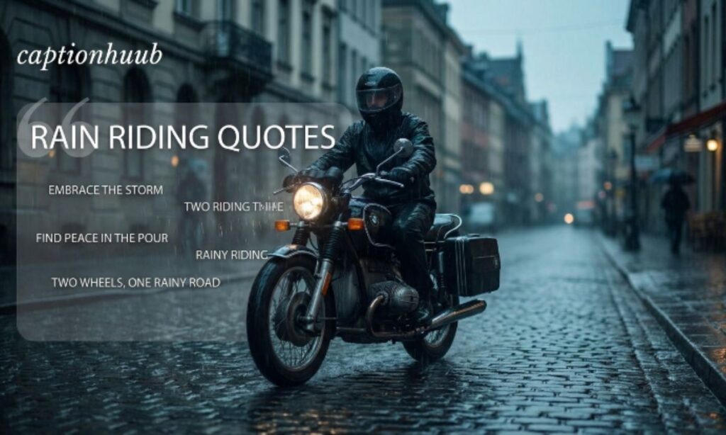 Rain Riding Quotes
