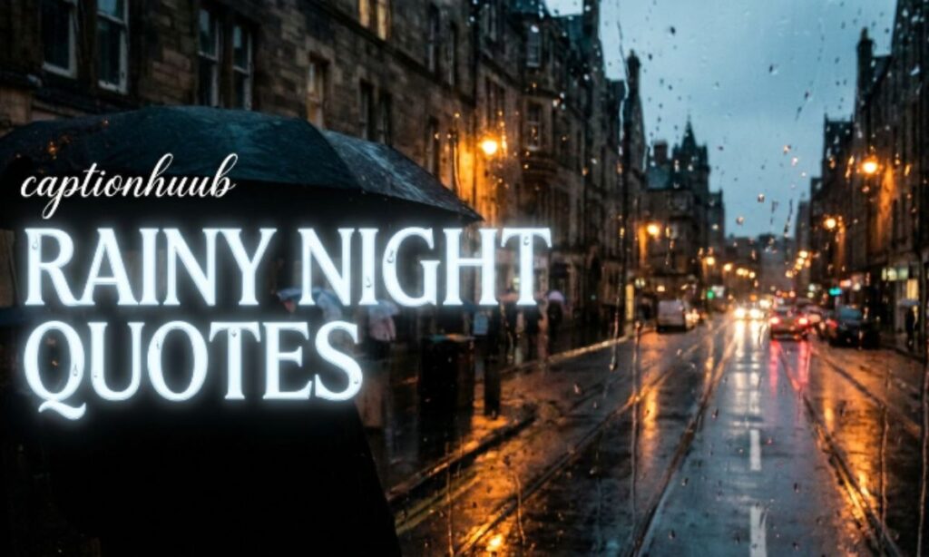 Rainy Night Quotes