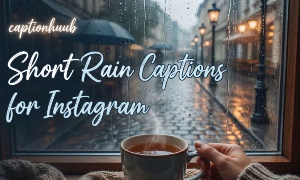 Short Rain Captions for Instagram