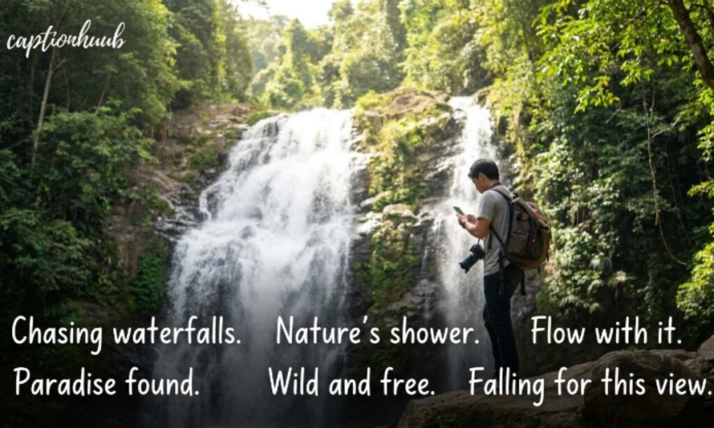 Short Waterfall Captions For Instagram